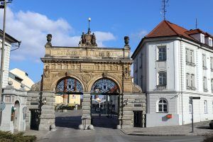 Main gate to Pilsen brewery
