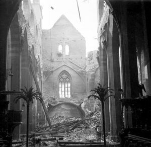 Emauzy monastery damaged on February 14th 1945