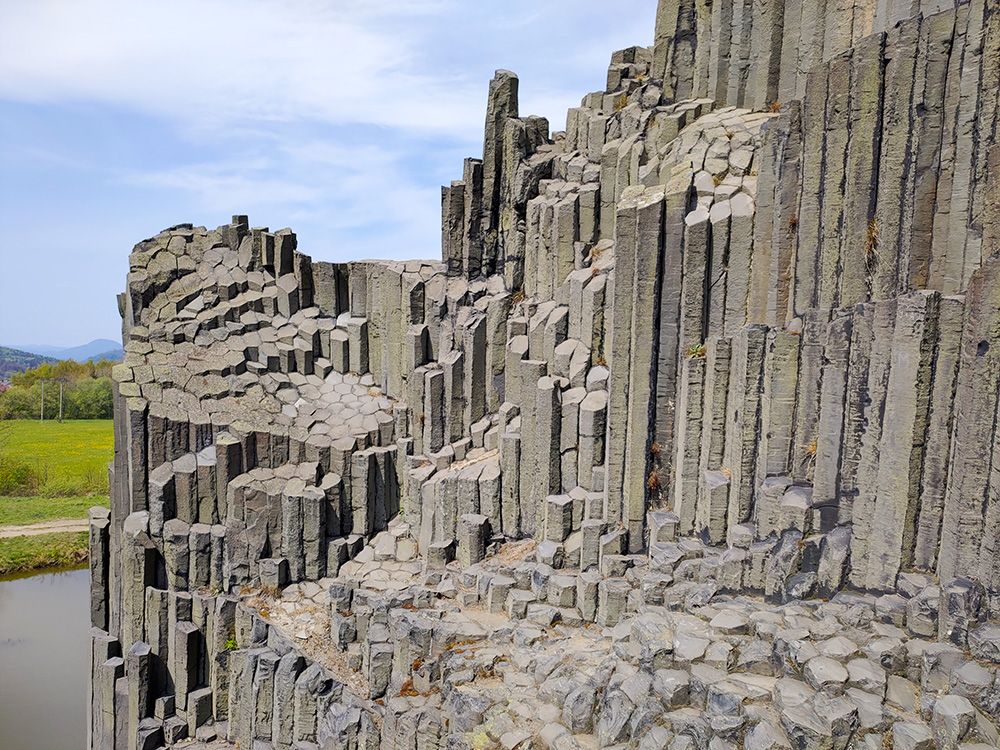 Organ in the North - a basalt rock formation in Bohemia